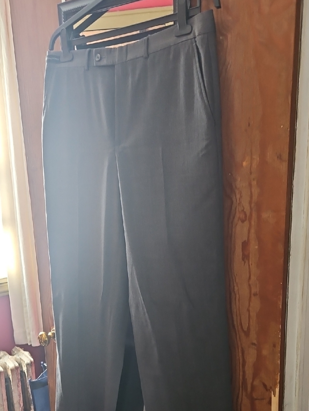 jf j.ferrar Men's Gray Dress Slacks